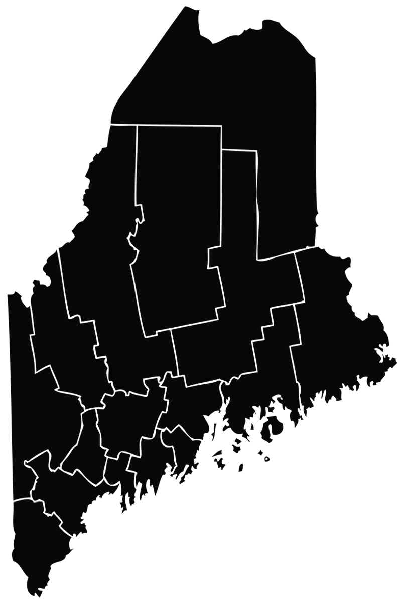 Black Maine map (2) Black Maine map (2)